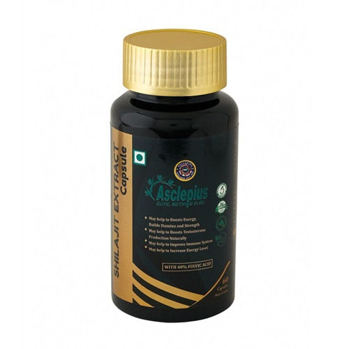 Asclepius Shuddh Shilajit Capsule ~ For Boosting Strength, Stamina, & Overall Vitality.