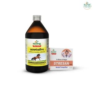 Sandu Ashwagandharishta (450 ml) & Stresan (30 Tabs)