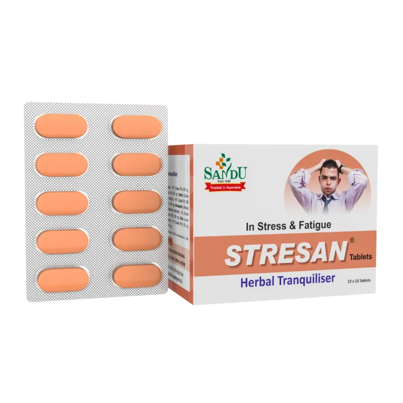 Sandu Ashwagandharishta (450 ml) & Stresan (30 Tabs) - Image 3