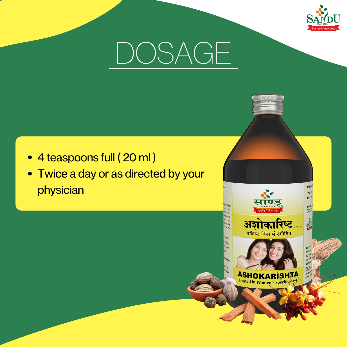Sandu Ashokarishta ~ Ayurvedic Medicine for Women Health - Image 4