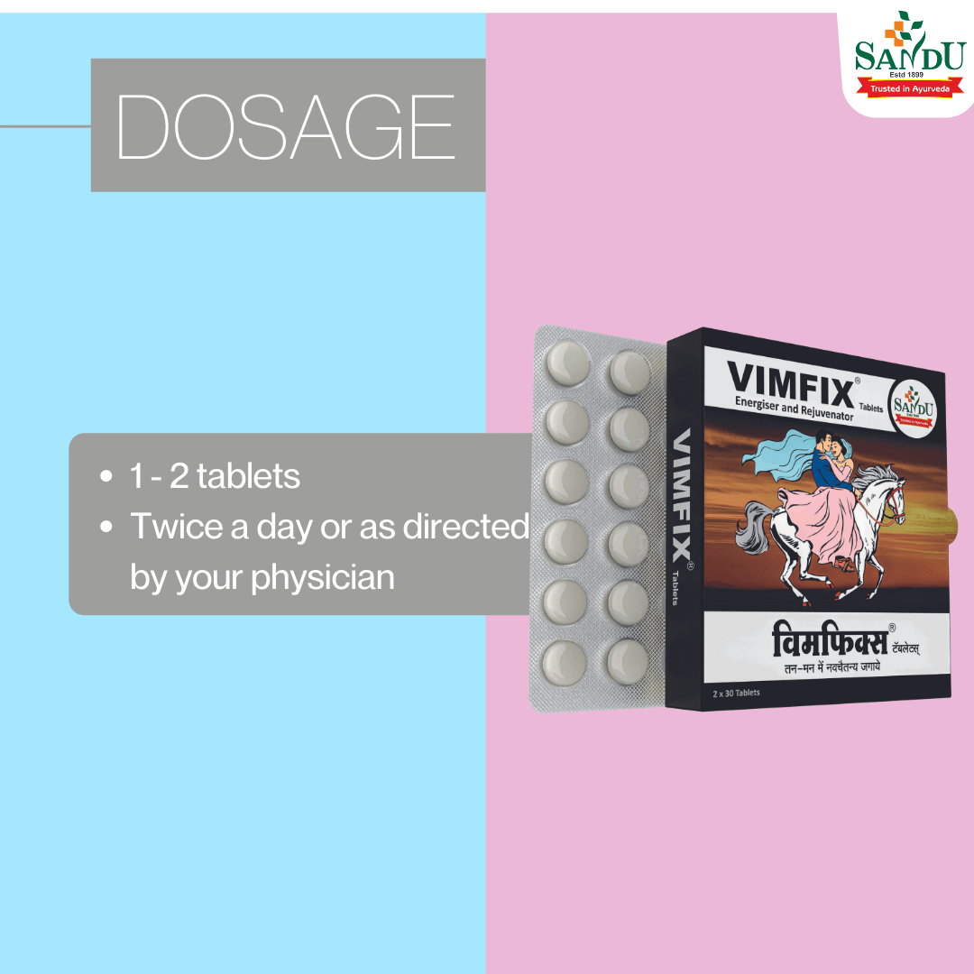 Sandu Vimfix (60 Tabs) ~ Natural Vitalizer for Vigour & Vitality - Image 4